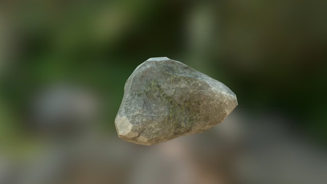 Low Poly Rock 3D Model