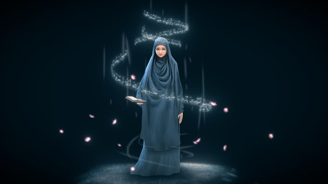 Syar'i hijab 3D Model