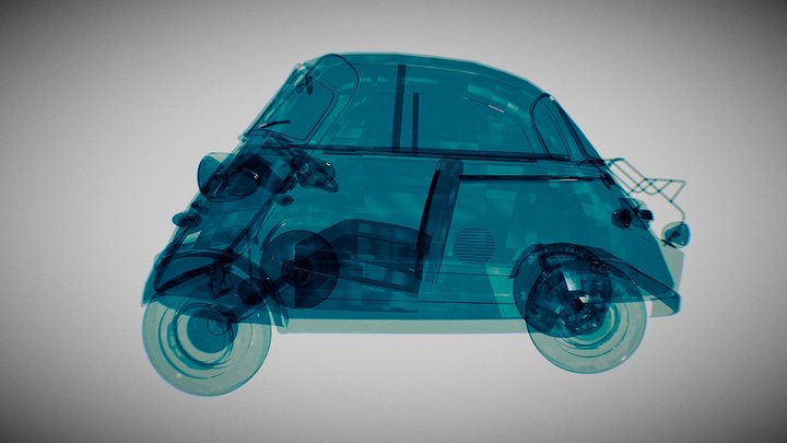 ISSETA : Classic Car, Transparent cars 3D Model