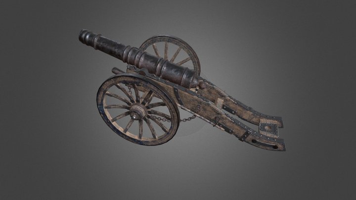 Field Cannon 3D Model