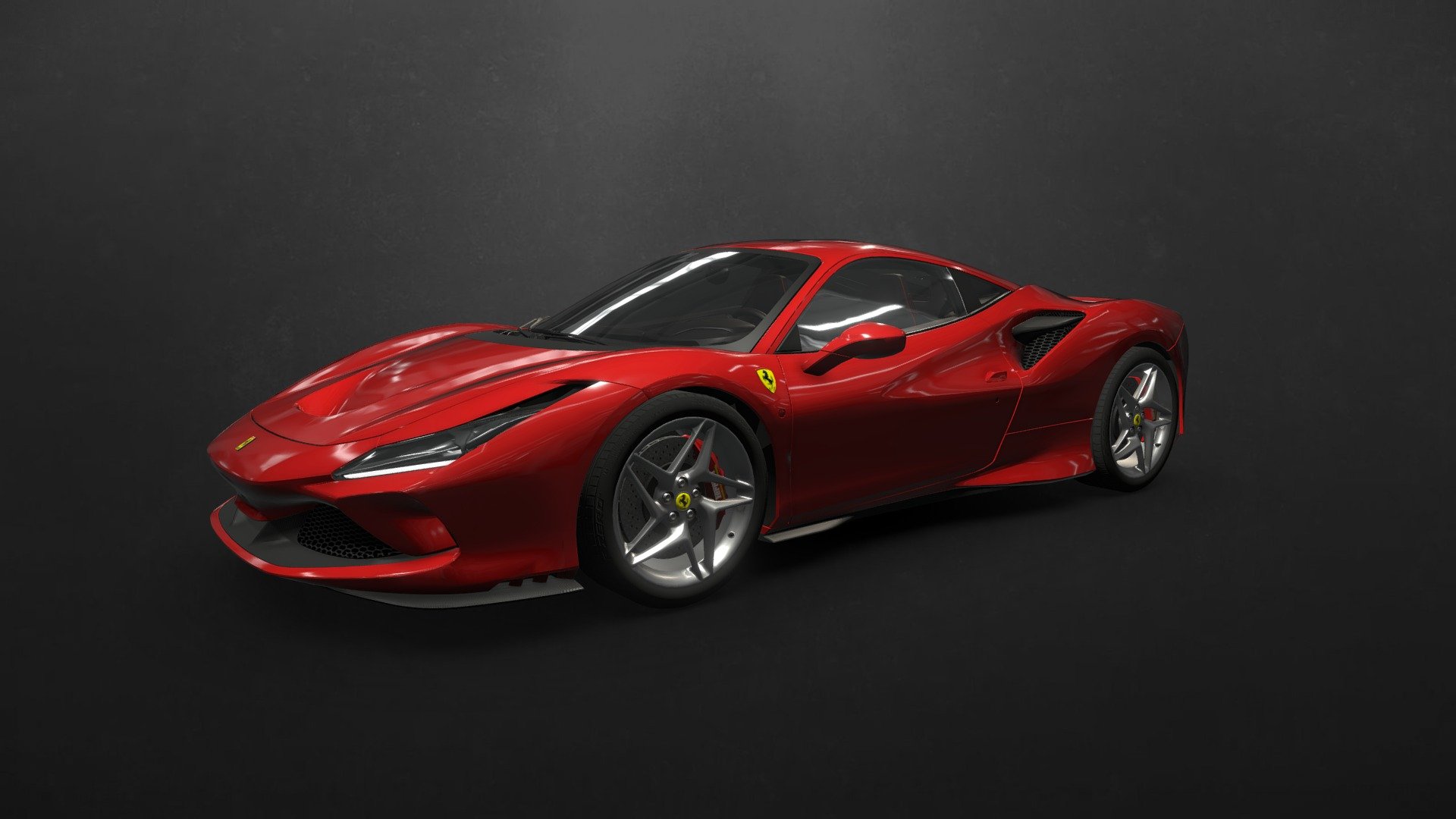 2020 Ferrari F8 Tributo forked - 3D model by shaderbytes [fb98b2e ...