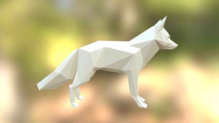 Fox paper model 3D Model
