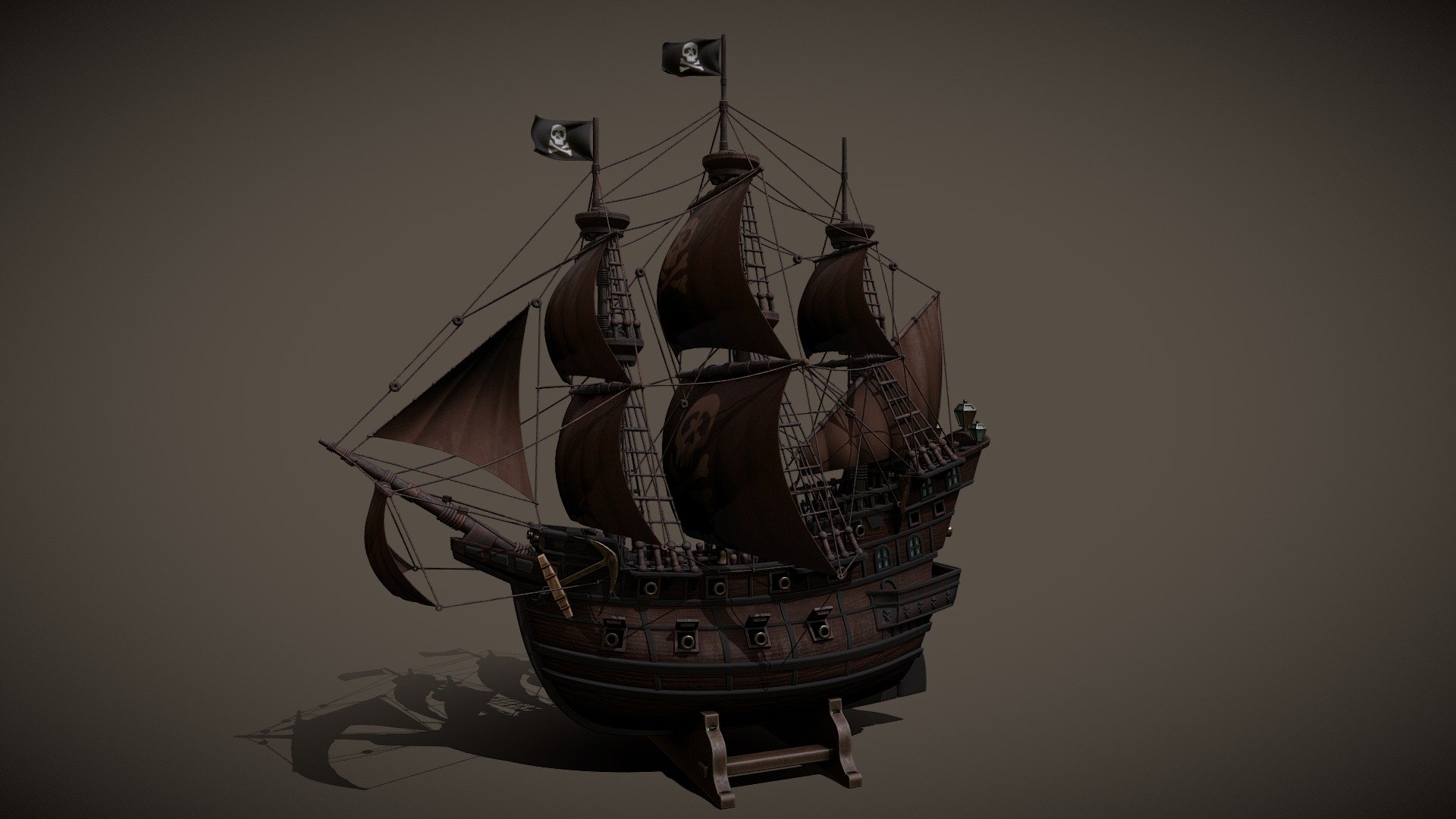 Pirates Galleon toy_style - 3D model by giobiancoFB [fb9adb0] - Sketchfab