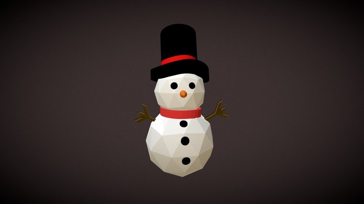 SnowMan 3D Model