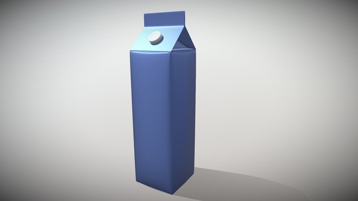 Milk Carton 3D Model