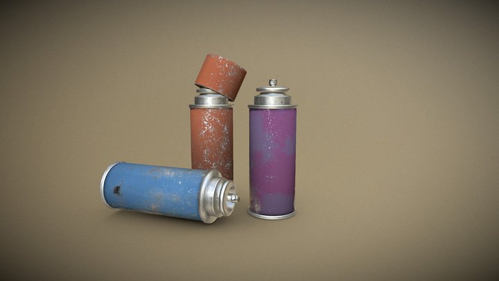 Spray Can 3D Model