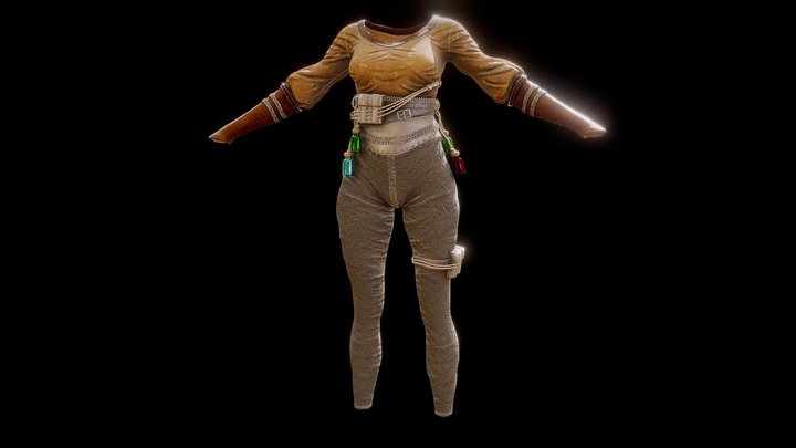 Free Female Fantasy Cloth – Modello 3D gratuito STL