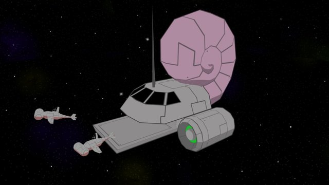 Enemy Ships 3D Model