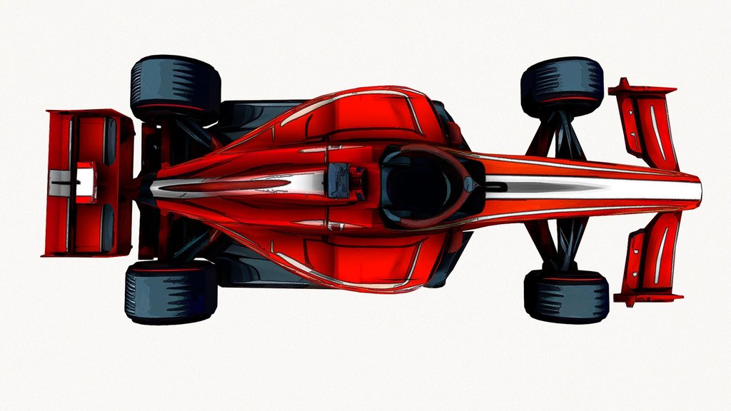 Toony Formula Racer / Cartoon Race Car