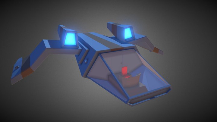 Spaceship_d 3D Model