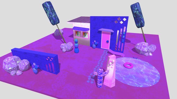 "Infra Desert Oasis' by Katrina Palmer 3D Model