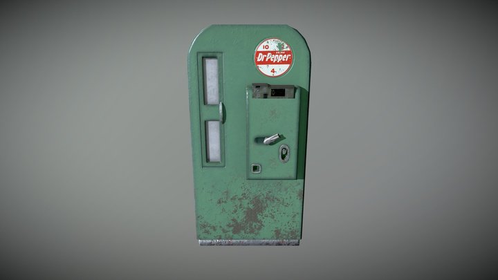 Vintage Vending Machine 3D Model