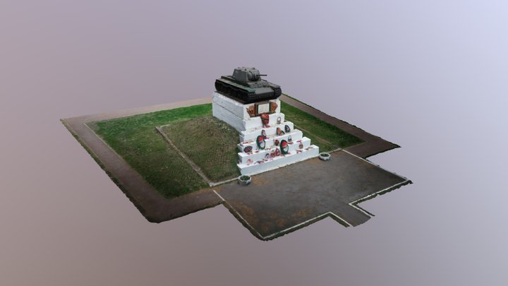KV-1 Monument Ropsha 3D Model