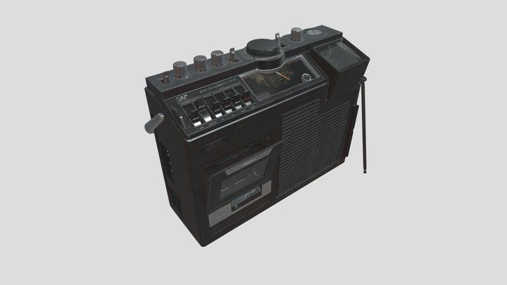 radio jvc 3070 asset 3D Model