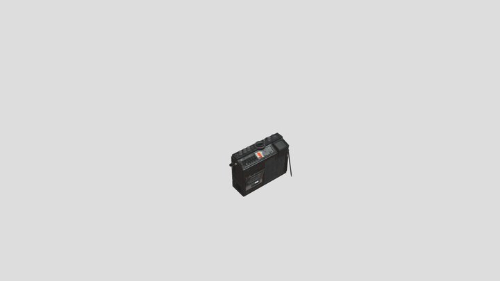 radio jvc 3070 asset 3D Model
