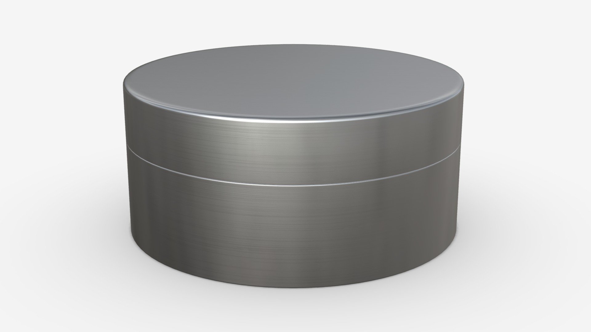 Metal tin can round shape