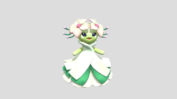 Snow Maiden - Cute Creature WIP 3D Model