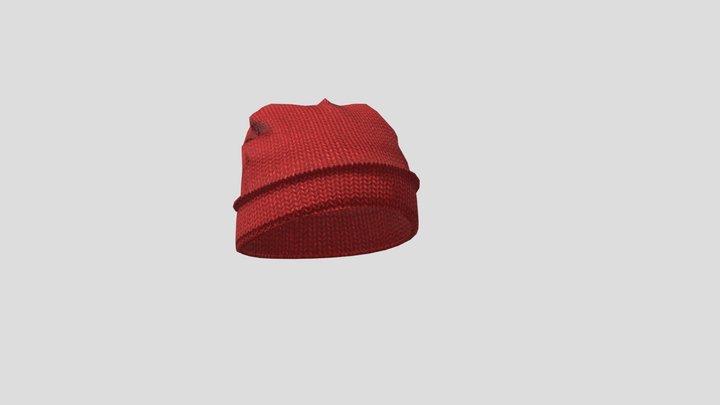 Red Beanie 3D Model