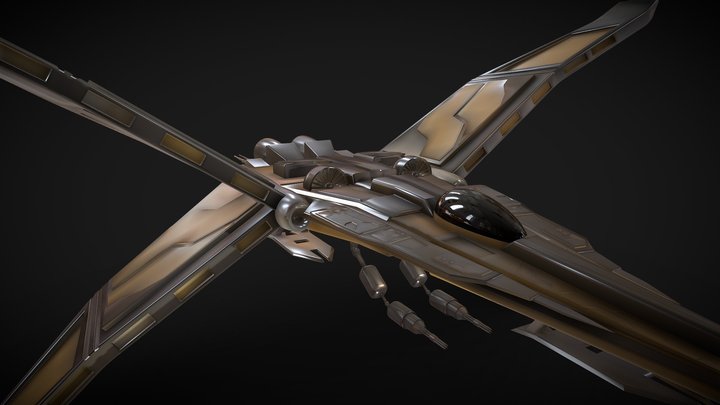 epic 3d portrait of a futuristic space warship, spac