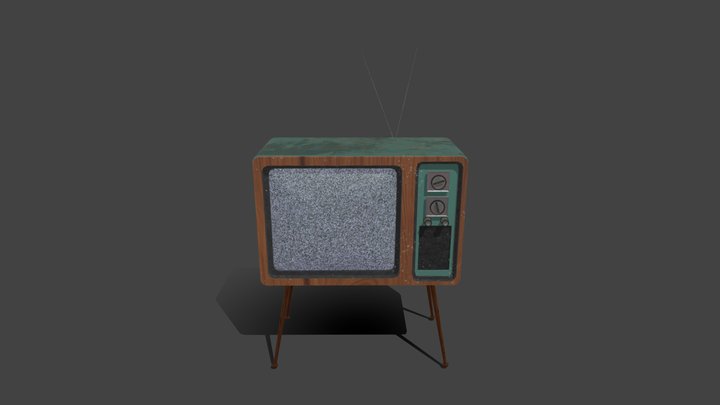 Old School TV 3D Model
