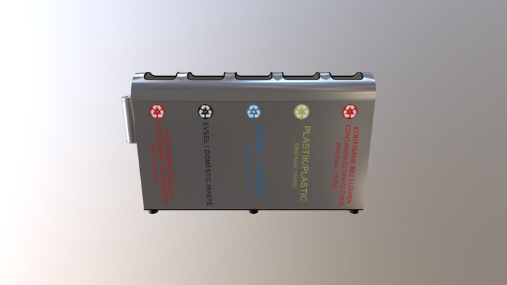 Recycle Bin 3D Model