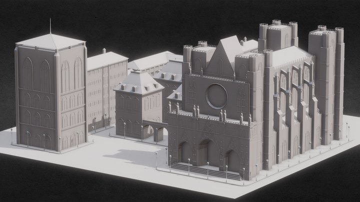 Buildings based on Lyon city 3D Model