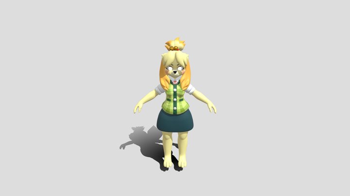 Isabelle nsfw 3D Model
