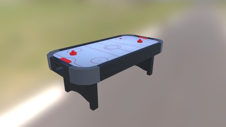 Air Hockey Table 3D Model