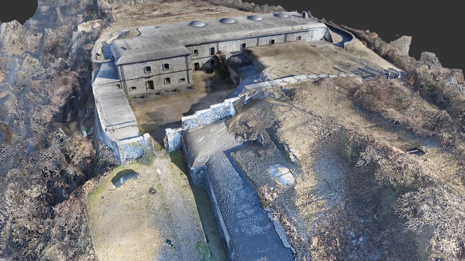Rilievo 3D del Forte Montecchio Nord di Colico