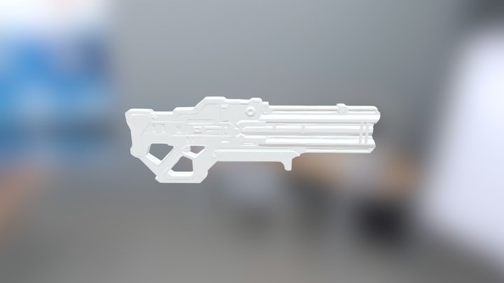 Sci-fi rifle idea 3D Model