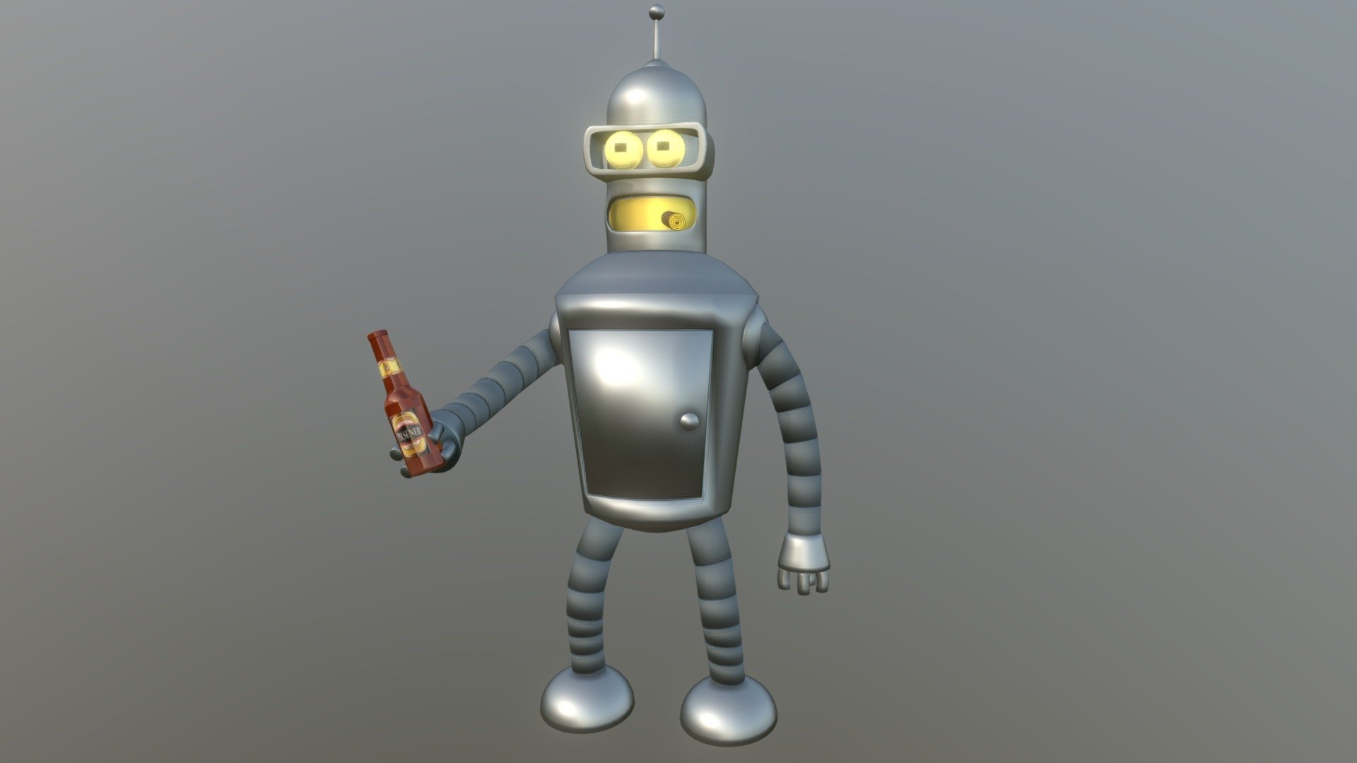 Bender Futurama Texturizado