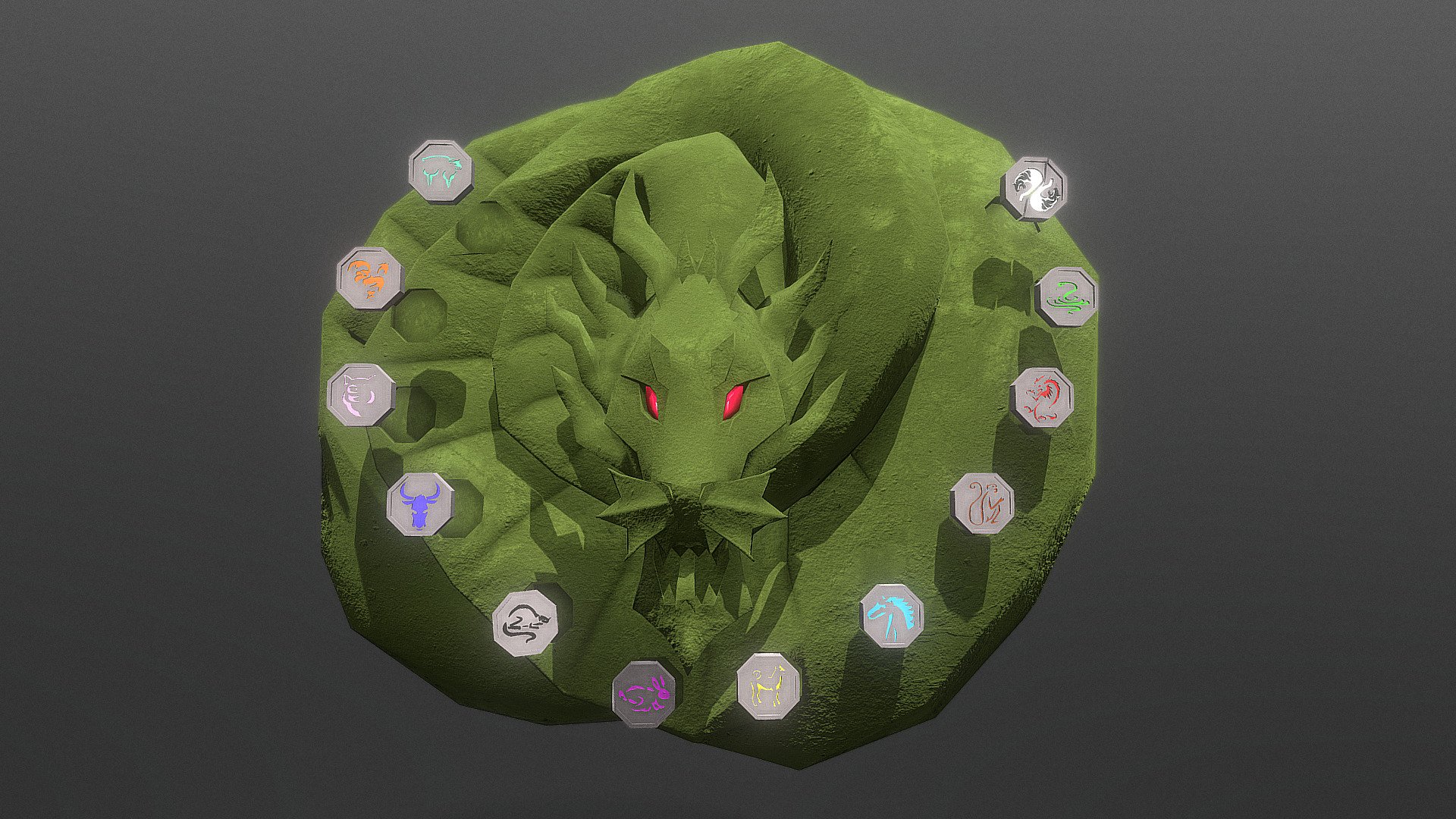 Shendu And Talismans 3D model by Elvis Thermo (elvis.thermo