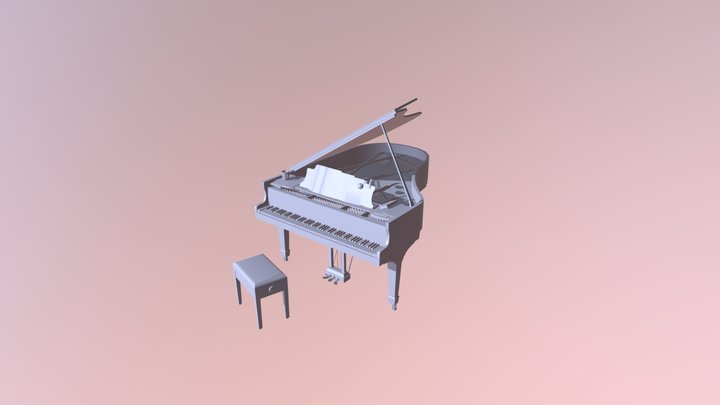 Grand piano 3D Model