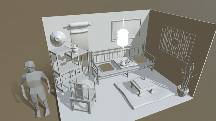 DAE Crib Blockout 3D Model