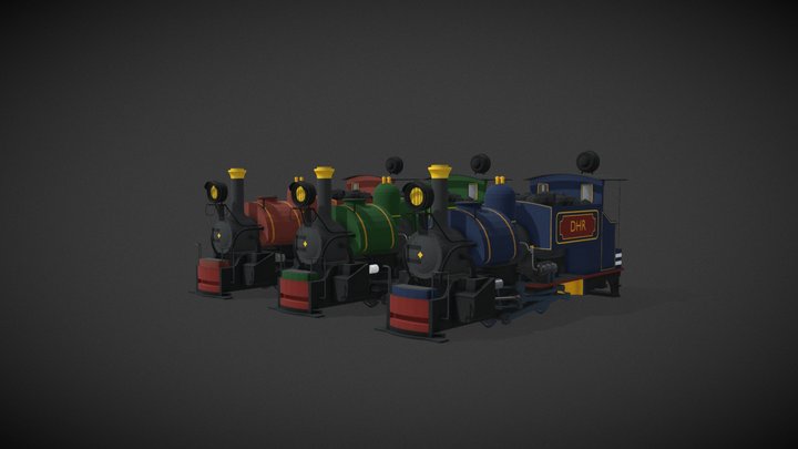 Darjeeling Class B locomotives 3D Model