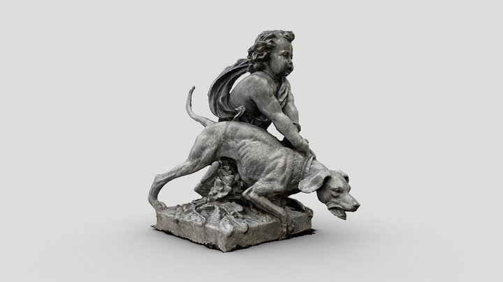 243: Boy with Dog – Modèle 3D gratuit STL