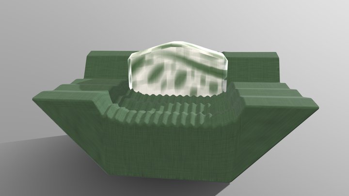 Curvy Arm Chair 3D Model