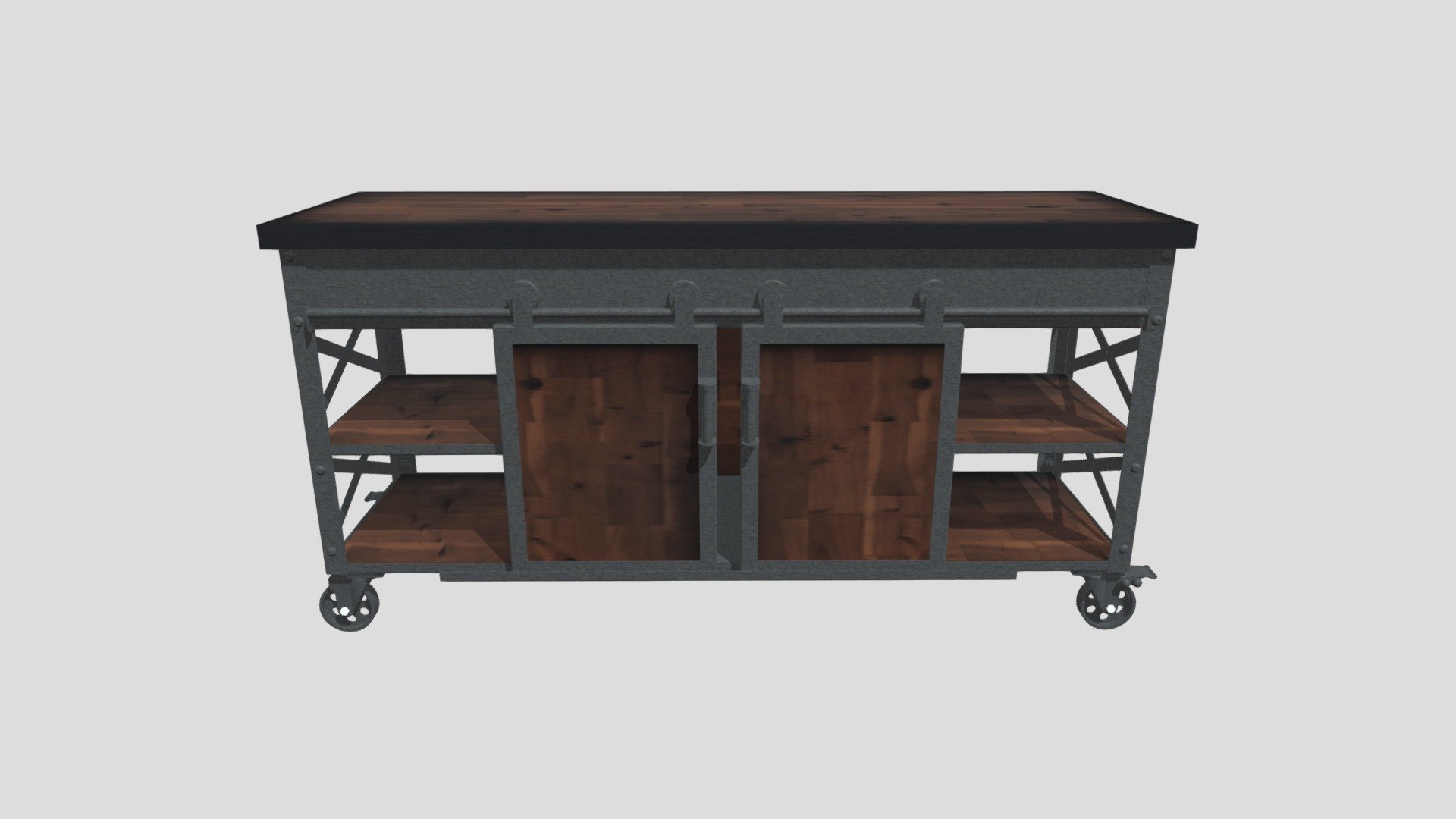 Farmhouse Cabinet - 3D model by Duramax [fbaf3ba] - Sketchfab