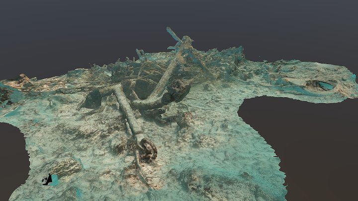Large Anchors at Churchill Wreck 3D Model