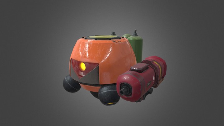 Minion Drone Flamethrower 3D Model