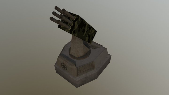 Military Turret 3D Model