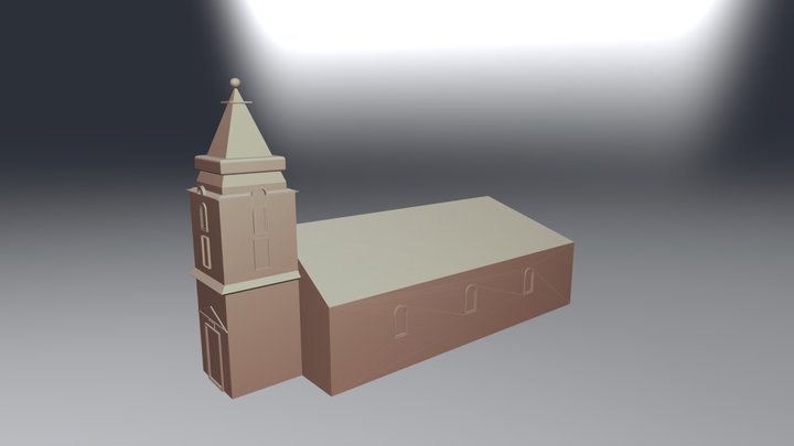 Református templom 3D Model