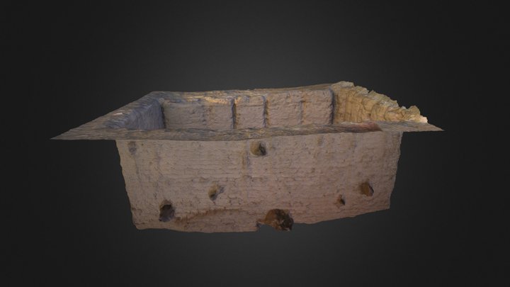 Qasr'Allam. Vue en 3D du caisson 413, état 2014 3D Model