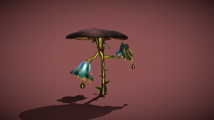 Fantasy mushroom "Mugfungus" 3D Model