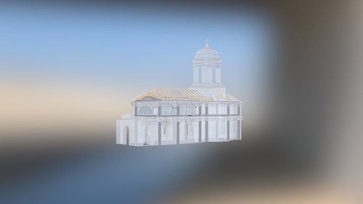 Bolti2  cu pornire din perete + cupola 3D Model