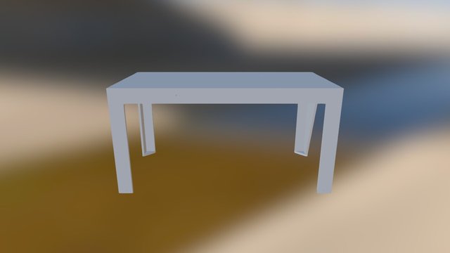 Simple Table Assembly 3D Model