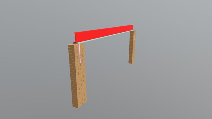 Garage Beam 3D Model