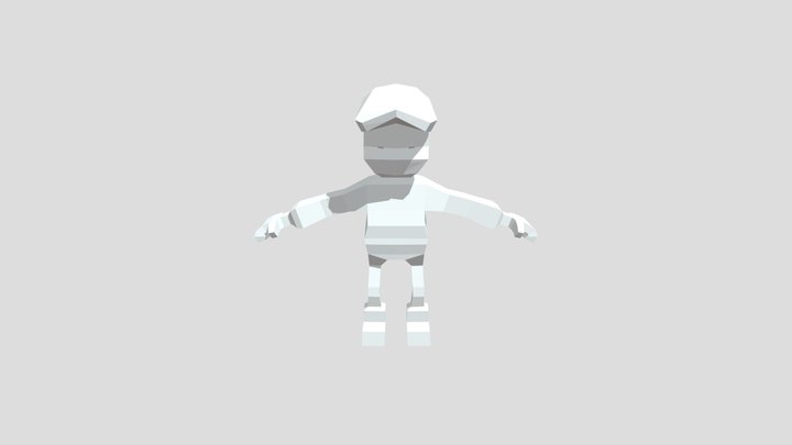 Low poly Character 3D Model