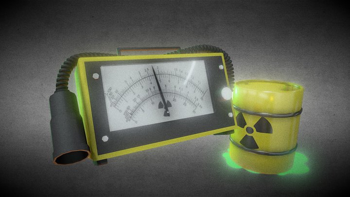 Geiger counter - Radioactive Waste 3D Model