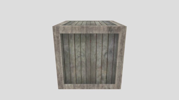 Ps1 Crate 3D Model